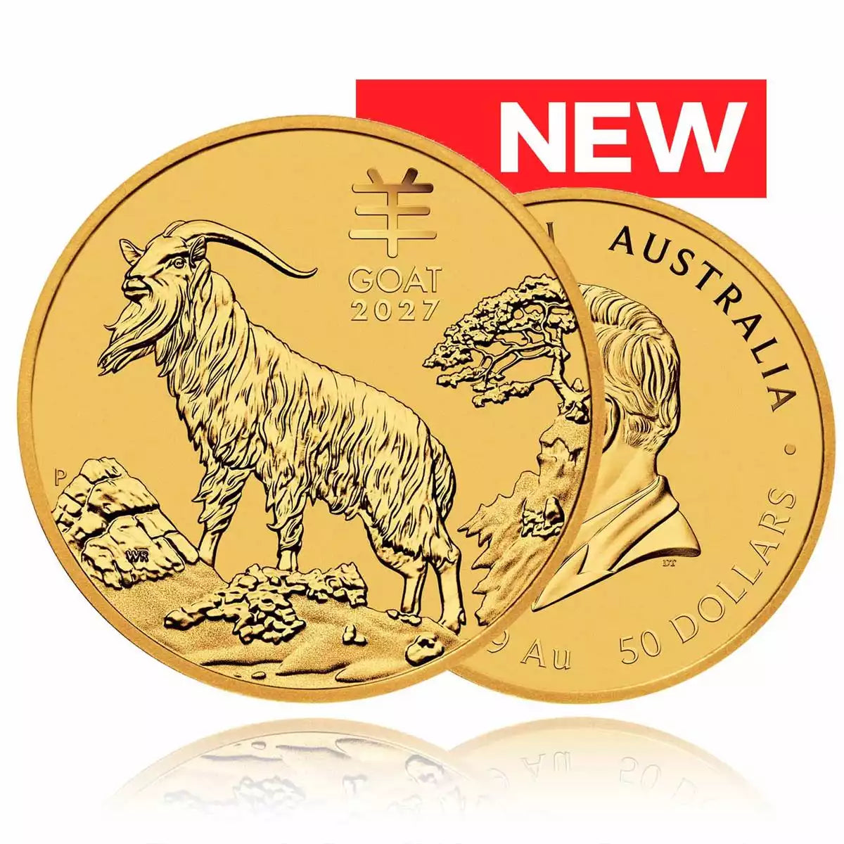 1/2oz Gold Coin 2027 Year of the Goat - Perth Mint