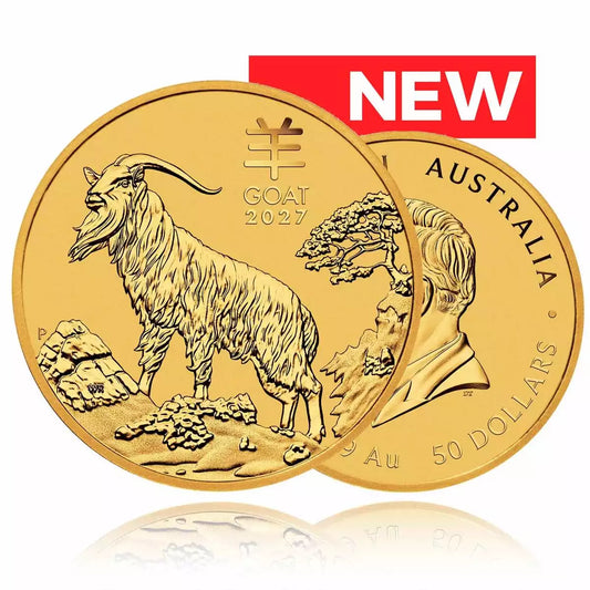 1/2oz Gold Coin 2027 Year of the Goat - Perth Mint