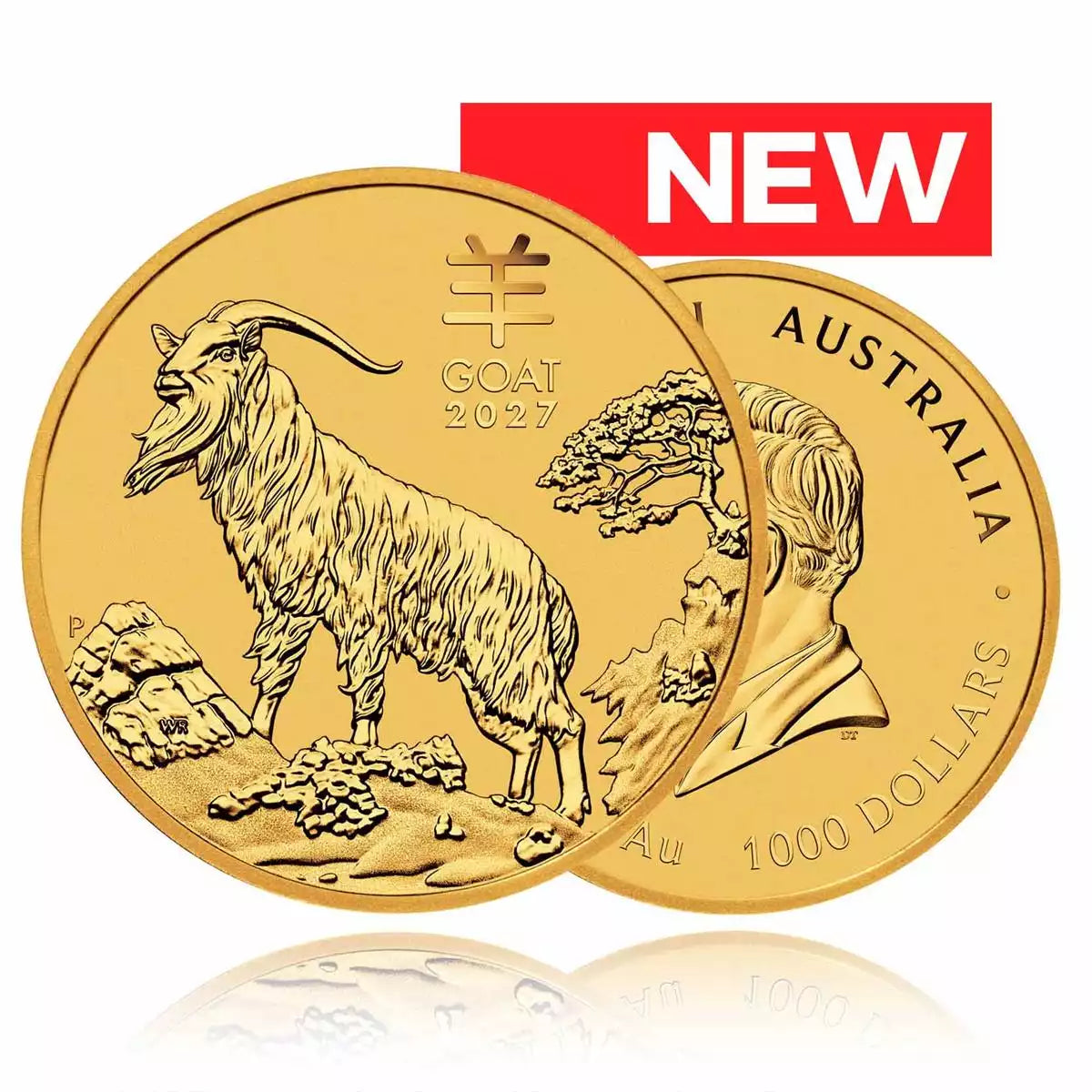 10oz Gold Coin 2027 Year of the Goat - Perth Mint