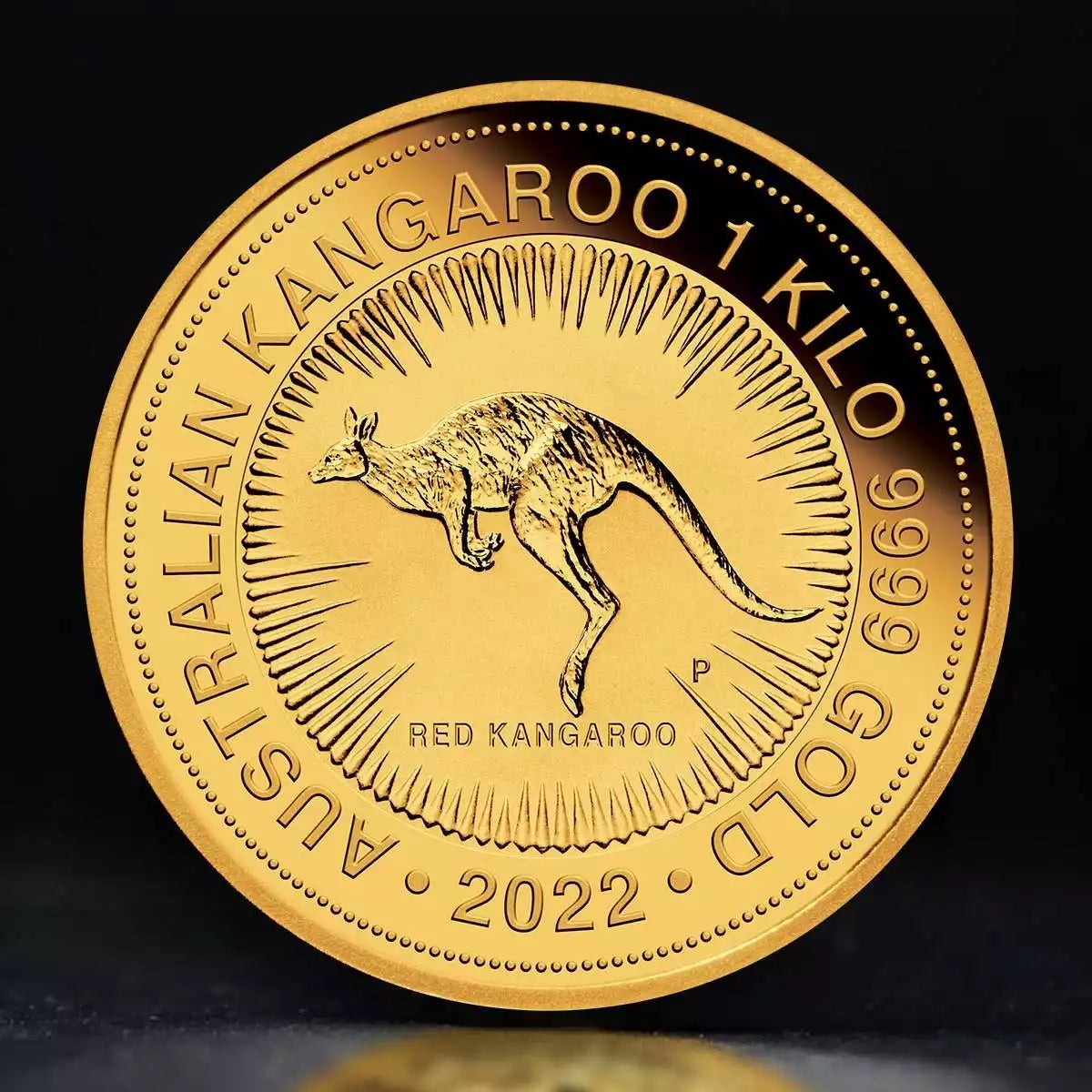 1kg Gold Coin 2022 Kangaroo -Perth Mint