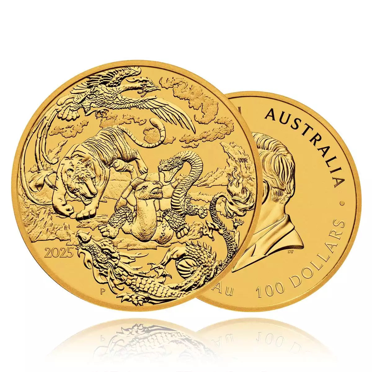 1oz Gold Coin 2025 Four Guardians - Perth Mint