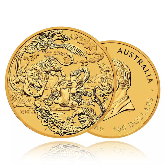 1oz Gold Coin 2025 Four Guardians - Perth Mint