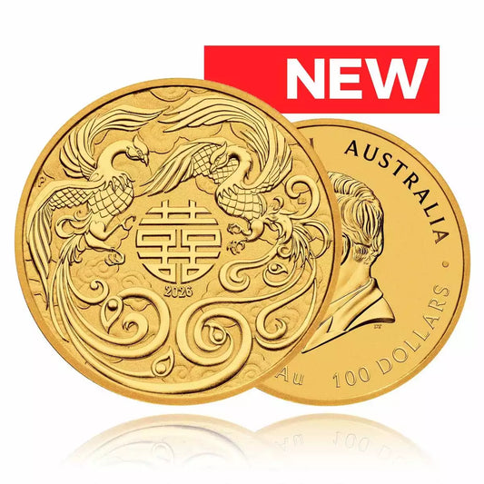 1oz Gold Coin 2026 Chinese Myths and Legends - Double Phoenix - Perth Mint