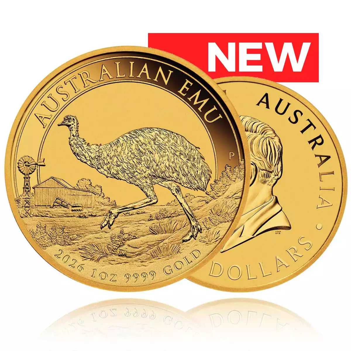 1oz Gold Coin 2026 Australian Emu - Perth Mint