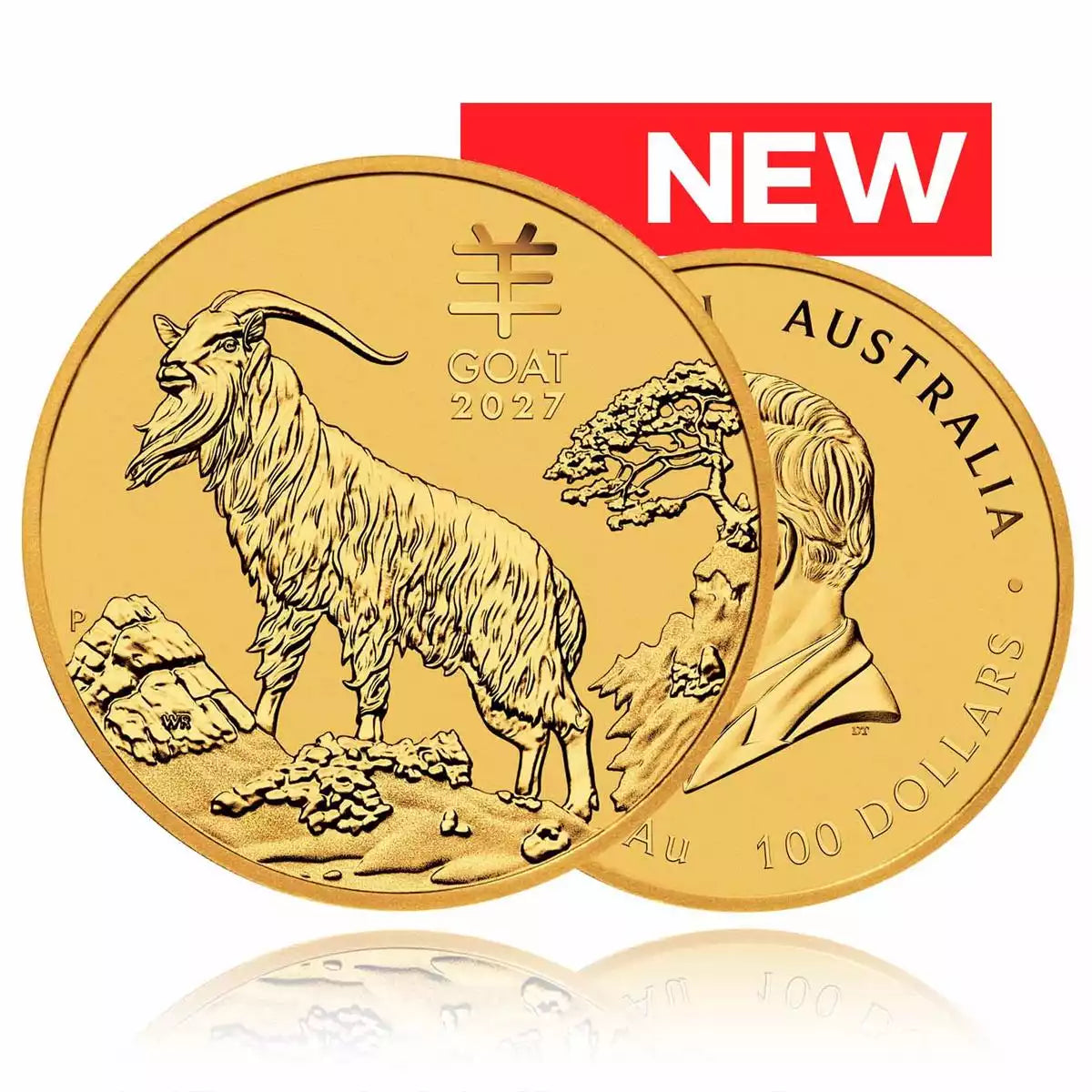 1oz Gold Coin 2027 - Year of the Goat - Perth Mint