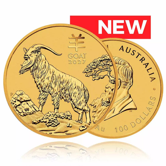 1oz Gold Coin 2027 - Year of the Goat - Perth Mint