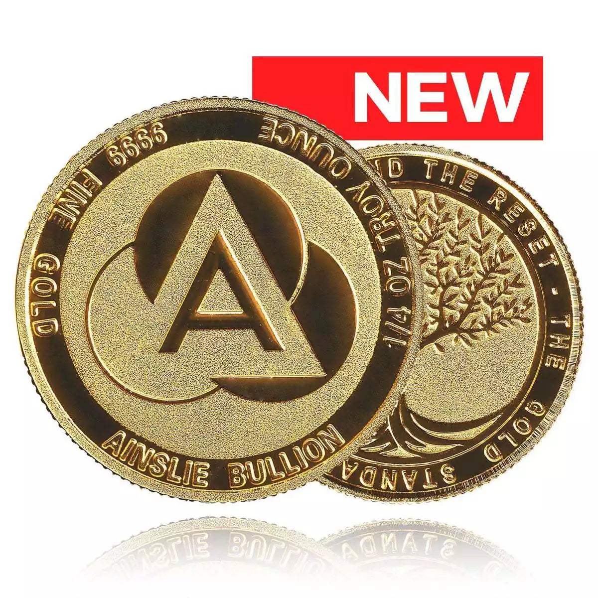 1/4oz Ainslie Minted Gold Round