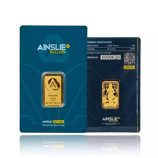 10g Ainslie Minted Gold Bar - Diwali