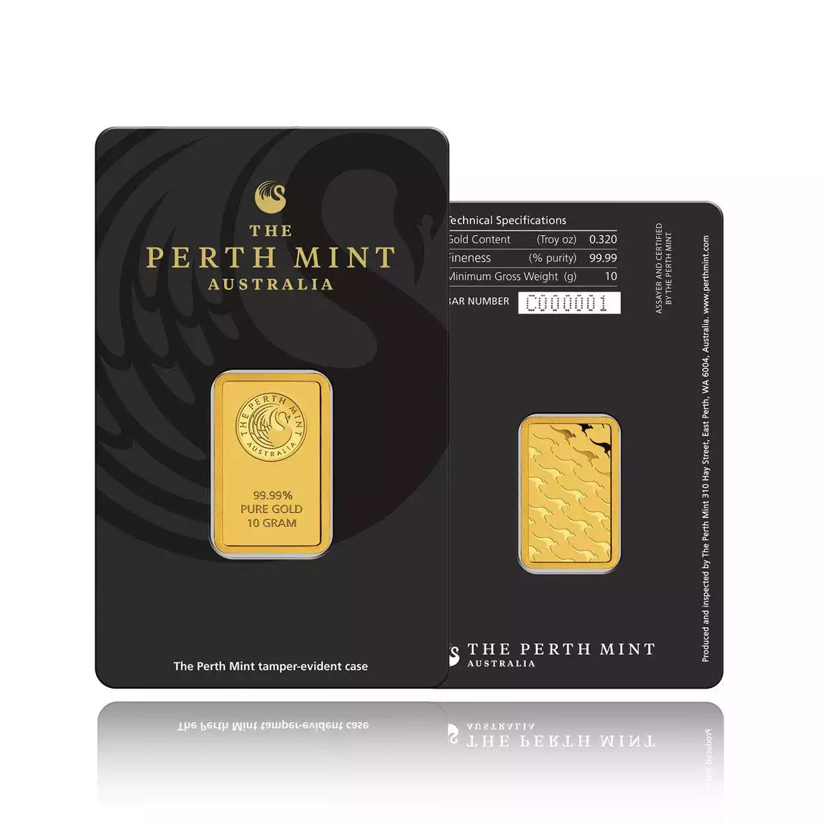 10g Minted Gold Bar Perth Mint - Brisbane and Gold Coast Only