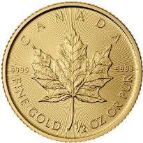 Canadian Maple Leaf 1/2 oz Gold Coins - ID 2431