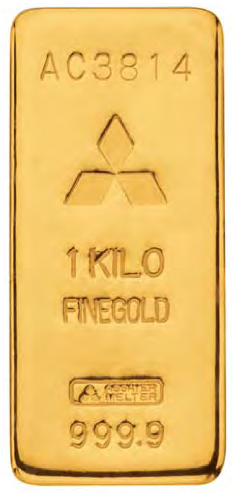 Mitsubishi Cast Gold Bars - ID 1993