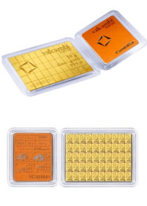 Valcambi Suisse CombiBar Gold Bars - ID 206
