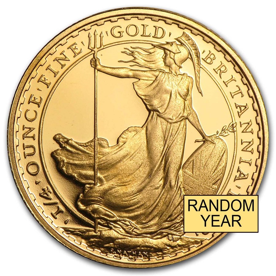 UK Britannia 1/4 oz Gold Coins - ID 2770