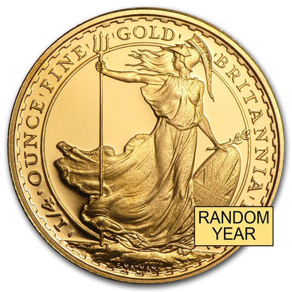 UK Britannia 1/4 oz Gold Coins - ID 2770
