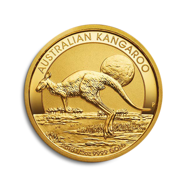 Australian Kangaroo Nugget 1/2 oz Gold Coins - ID 3261