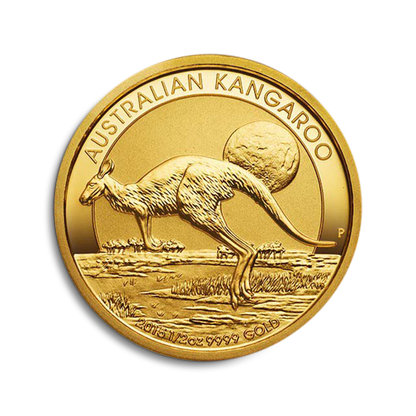 Australian Kangaroo Nugget 1/2 oz Gold Coins - ID 3261