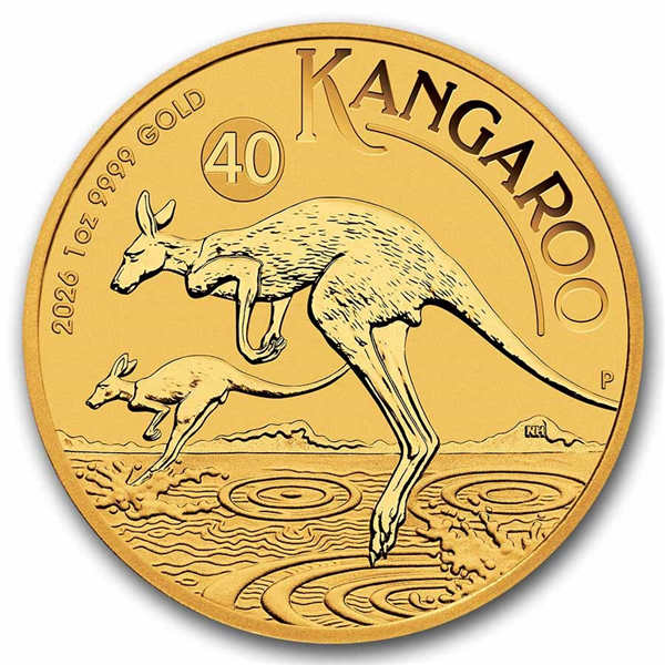 Australian Kangaroo Nugget Gold Coins - ID 4754