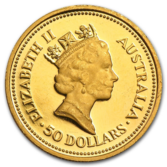 Australian Kangaroo Nugget 1/2 oz Gold Coins - ID 2194