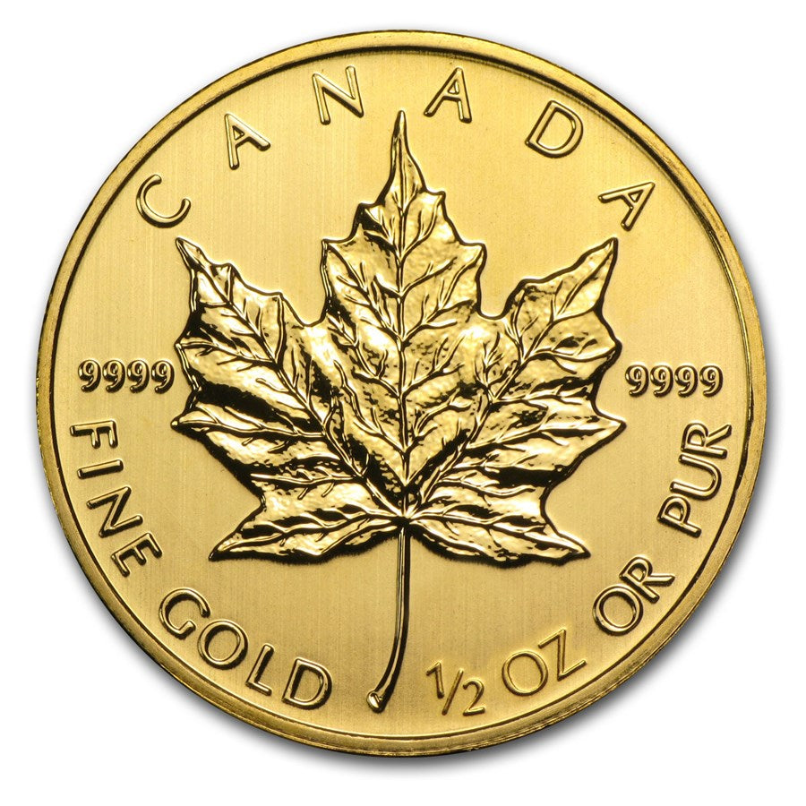 Canadian Maple Leaf 1/2 oz Gold Coins - ID 2431