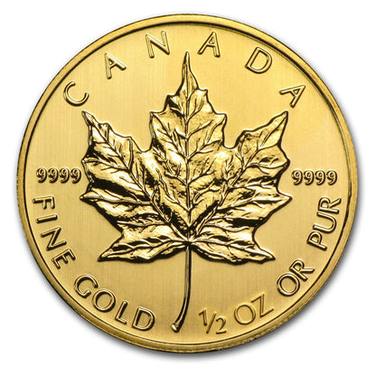 Canadian Maple Leaf 1/2 oz Gold Coins - ID 2431