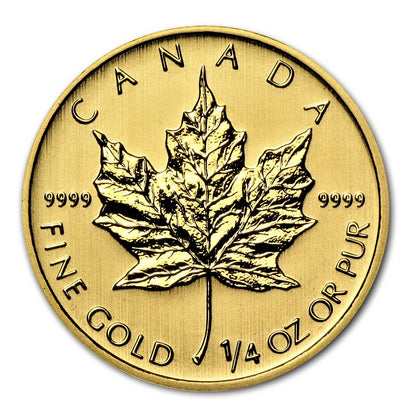 Canadian Maple Leaf 1/4 oz Gold Coins - ID 2026