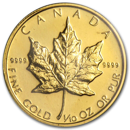 Canadian Maple Leaf 3 gr Gold Coins - ID 3086