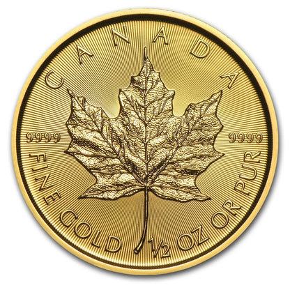 Canadian Maple Leaf 1/2 oz Gold Coins - ID 1685