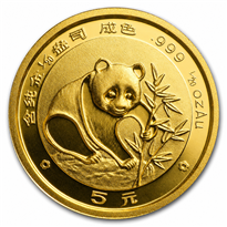 Chinese Panda 2 gr Gold Coins - ID 2044