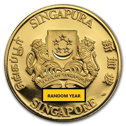Singapore Lion 999.9 2 gr Gold Coins - ID 4579