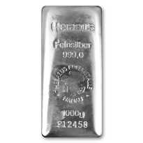 Heraeus Cast Silver Bars - ID 412