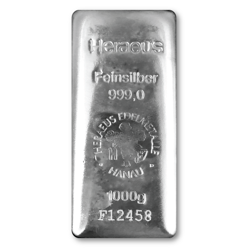 Heraeus Cast Silver Bars - ID 412