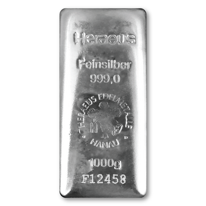 Heraeus Cast Silver Bars - ID 412