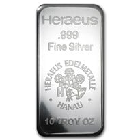 Heraeus Minted Silver Bars - ID 420