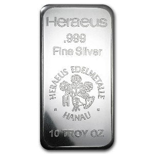 Heraeus Minted Silver Bars - ID 420
