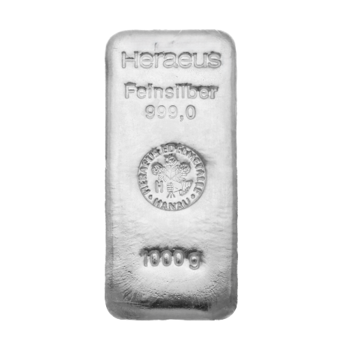 Heraeus Cast Silver Bars - ID 412