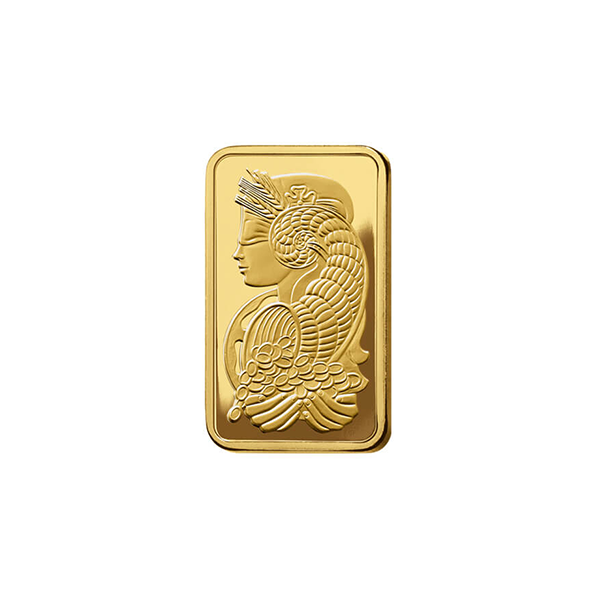 100g Gold PAMP Fortuna Bar