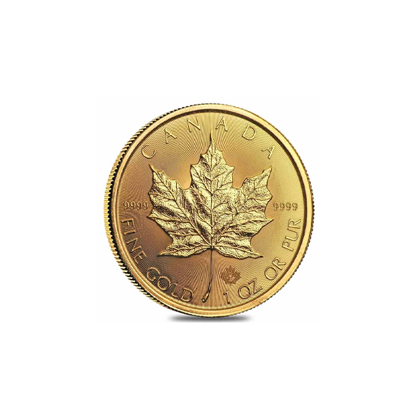 1oz Gold Canadian Maple Leaf Coin – Backdated