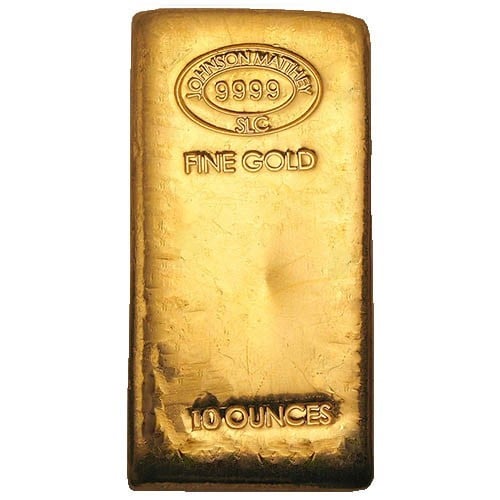 Johnson Matthey Cast Gold Bars - ID 84