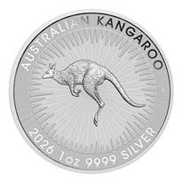 Australian Kangaroo 1 oz Silver Coins - ID 4827