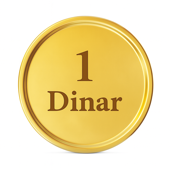 GMS Gold ONE Dinar 4 gr Gold Coins - ID 4784