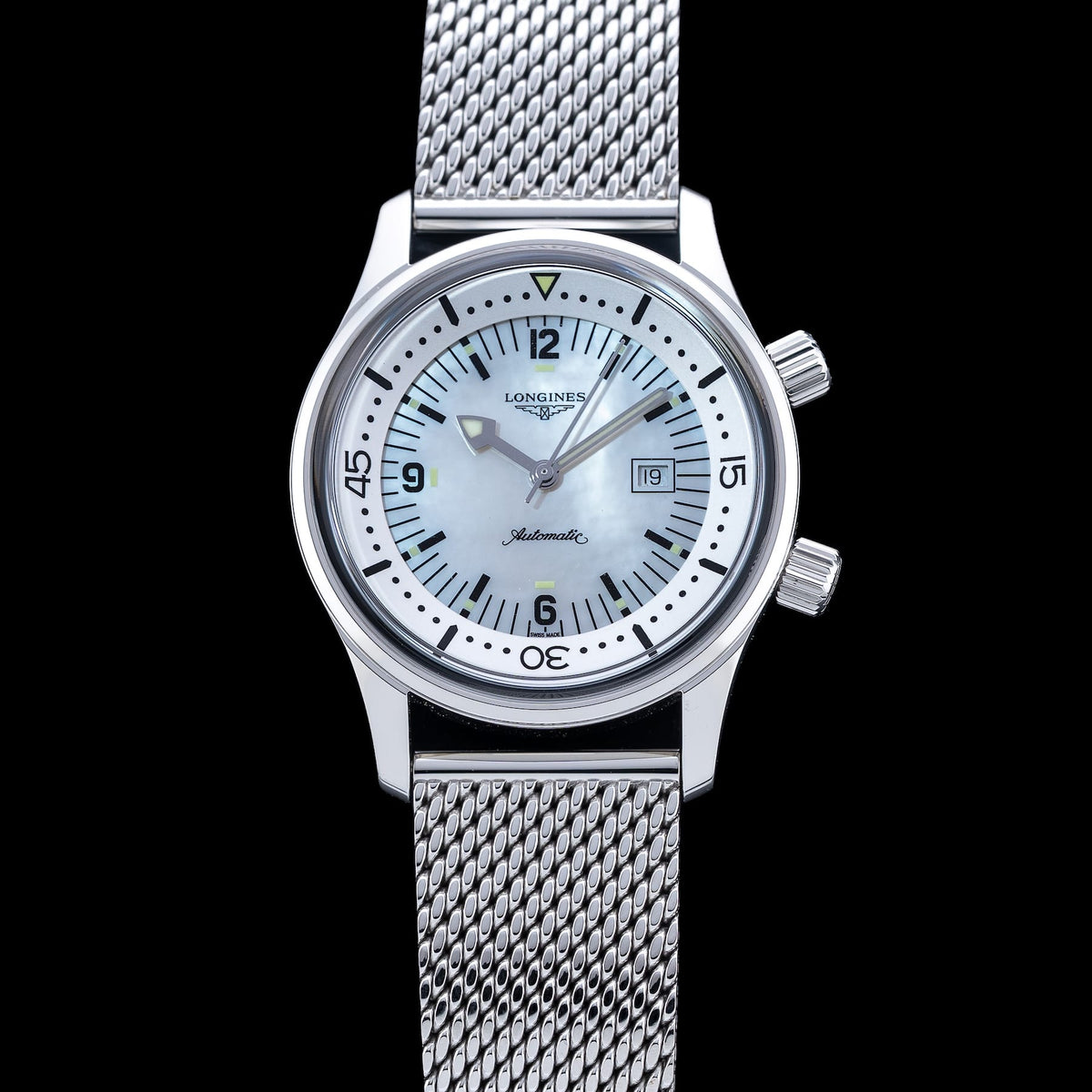 Longines Legend Diver Watch on Bracelet L3.374.4.80.6