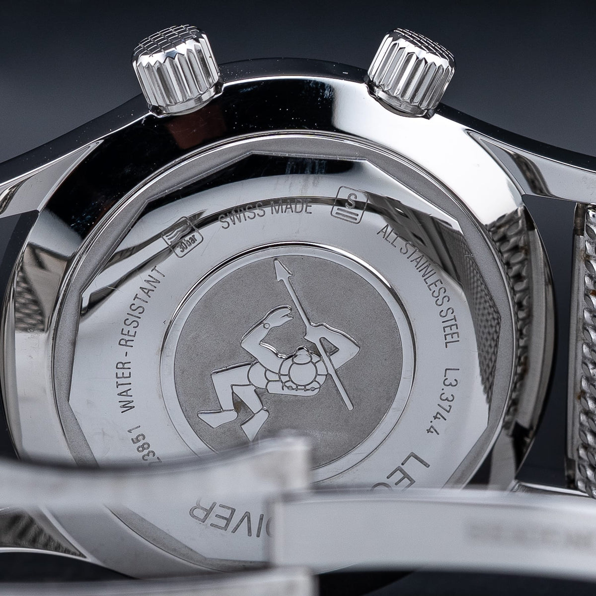 Longines Legend Diver Watch on Bracelet L3.374.4.80.6