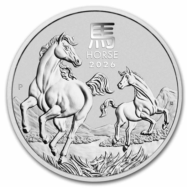 Perth Mint Lunar Series 2 oz Silver Coins - ID 4683