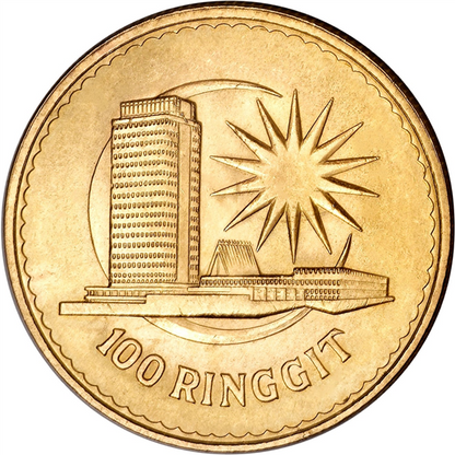 GMS Tunku Abdul Rahman 100 Ringgit  19 gr Gold Coins - ID 3247