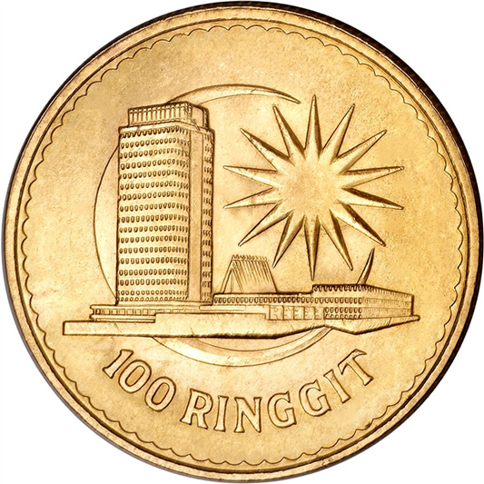 Tunku Abdul Rahman 100 Ringgit  19 gr Gold Coins - ID 3247