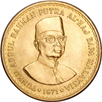 GMS Tunku Abdul Rahman 100 Ringgit  19 gr Gold Coins - ID 3247