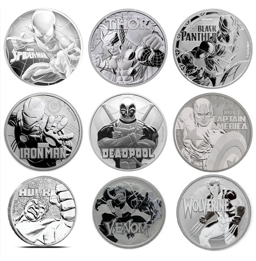 Marvel Series 1 oz Silver Coins - ID 3272