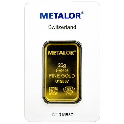 Metalor Minted Gold Bars - ID 1474