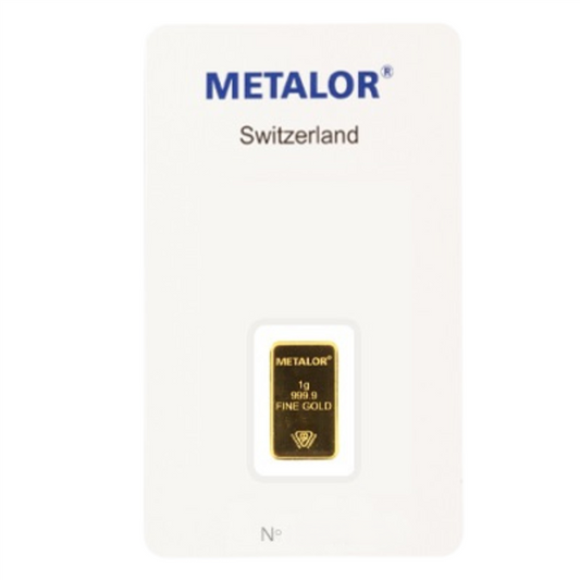 Metalor Minted Wafer Gold Bars - ID 4631