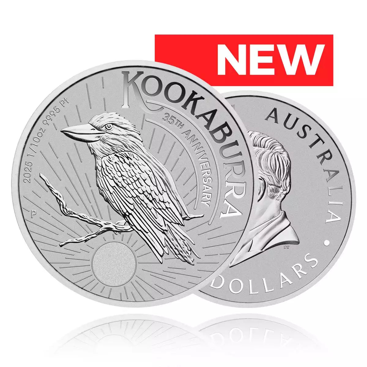 1/10oz Platinum Coin 2025 Kookaburra - Perth Mint